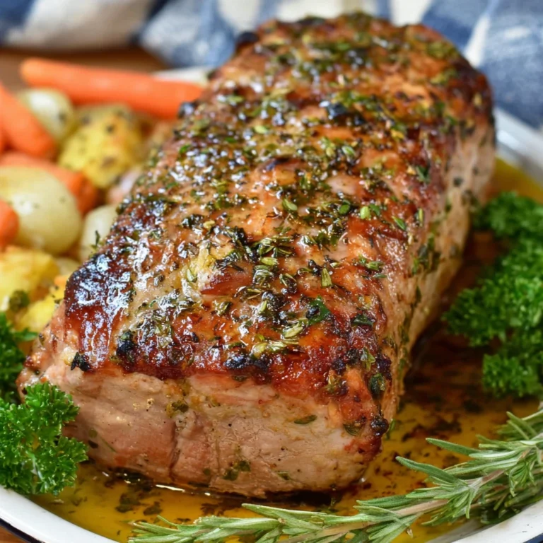 Garlic Herb Roasted Pork Loin