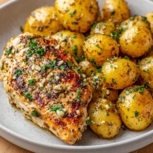 Garlic Parmesan Crockpot Chicken & Potatoes – Easy Recipe!