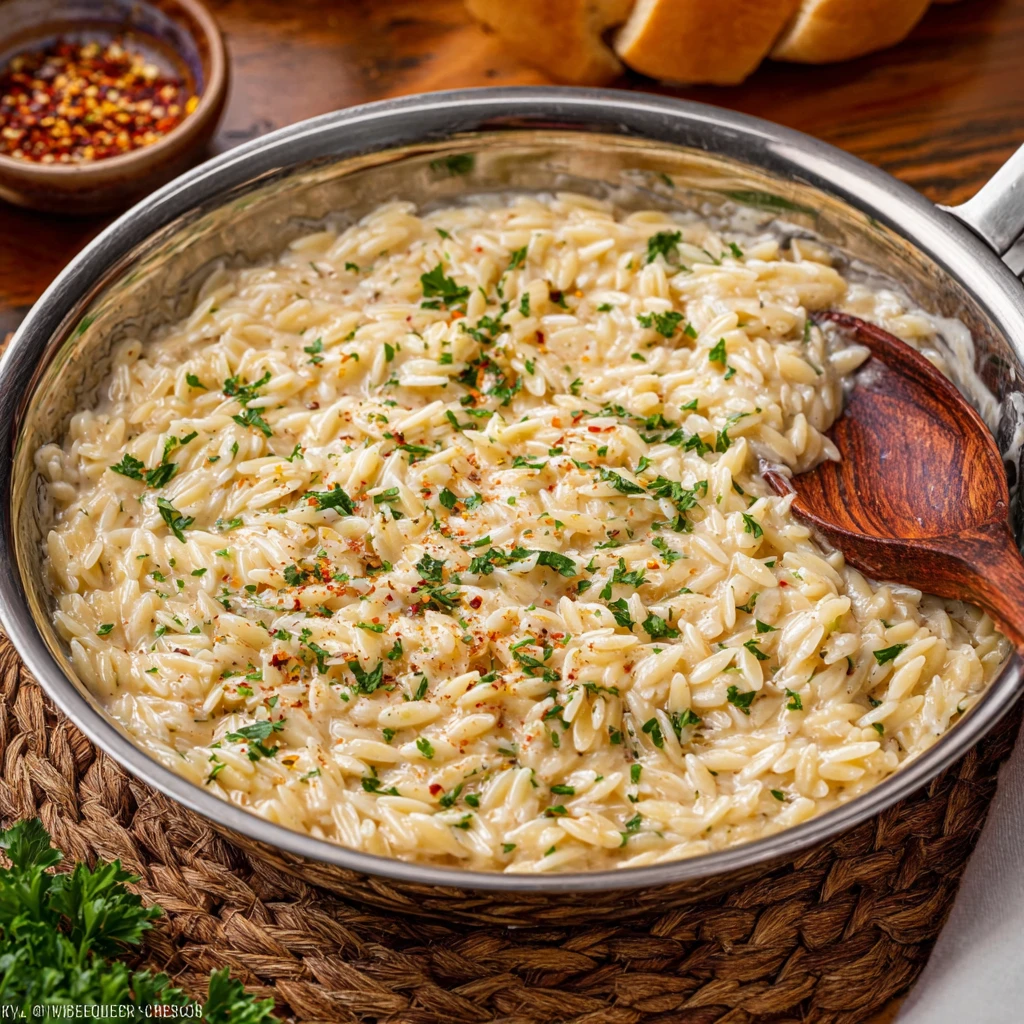 Garlic Parmesan Orzo