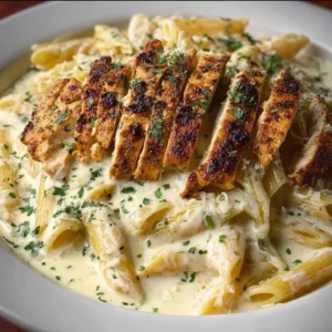 Grilled Chicken Alfredo Pasta