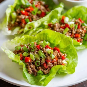 Ground Beef Lettuce Wraps