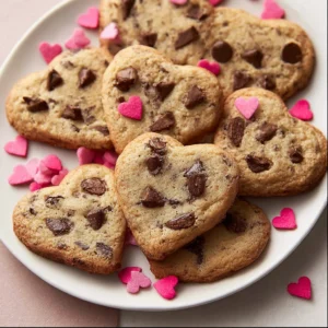 Heart Shaped Chocolate Chip Cookies for Valentine’s Day: A Cozy Bake