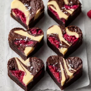 Heart-Shaped Non-Alcoholic Brownies for Valentine’s Day Delight