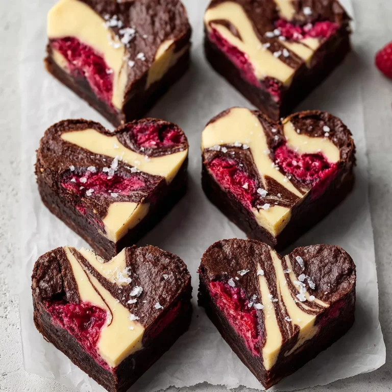 Heartshaped Nonalcoholic Brownies Valentines Day Delight