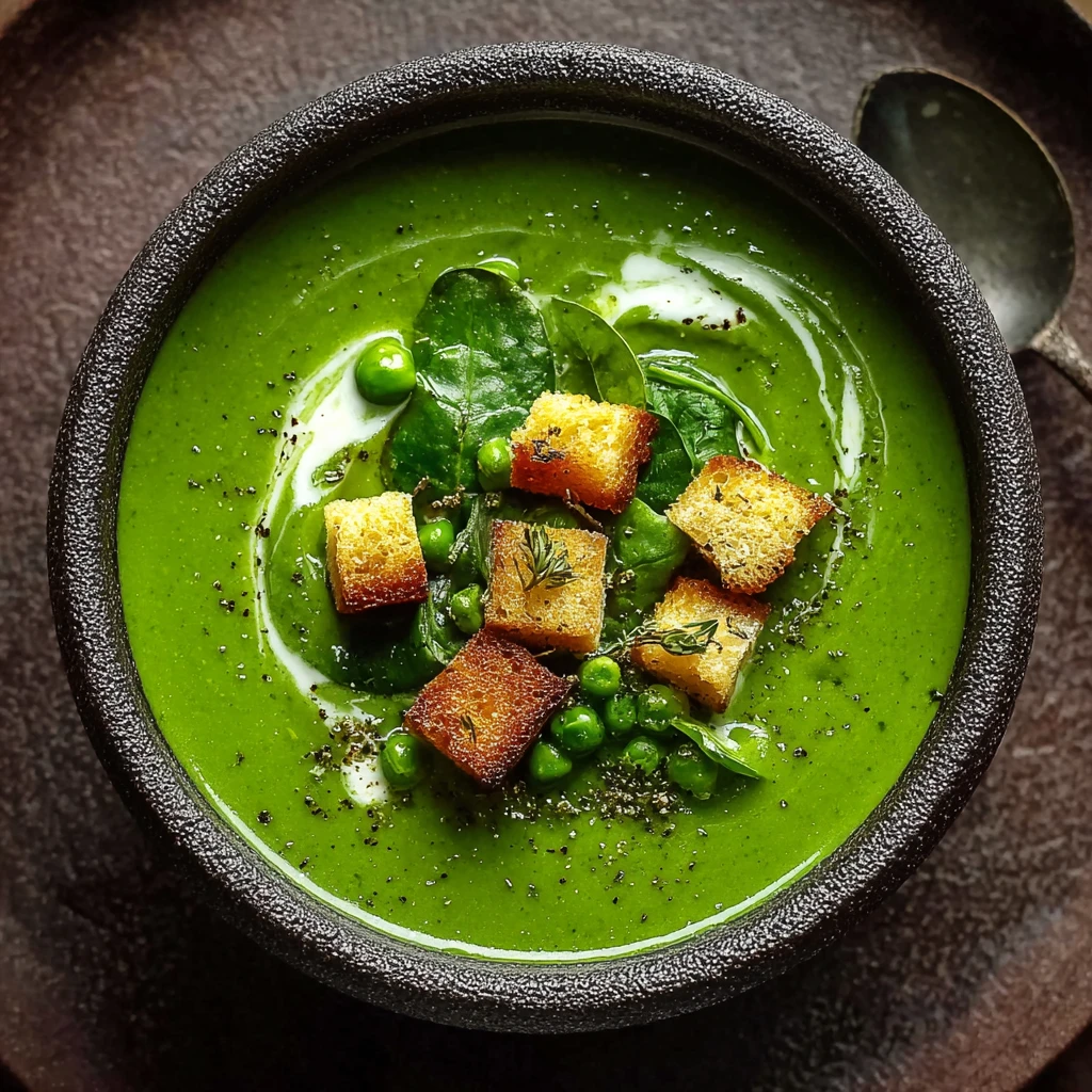 Hearty Chestnut Spinach Green Pea Soup Cozy Nights