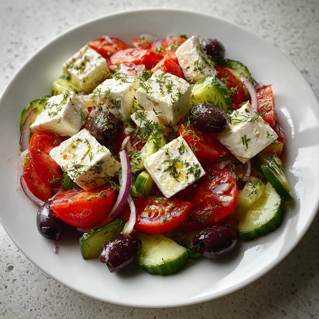 Highprotein Cottage Cheese Greek Salad Thats Fresh Creamy