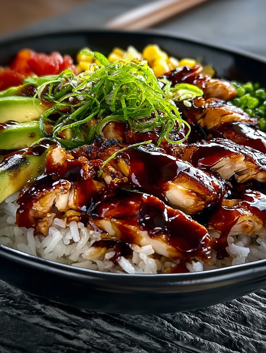 Honey Bbq Chicken Rice Bowl