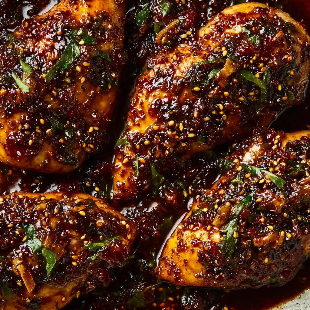Hot Honey Baked Chicken Breasts