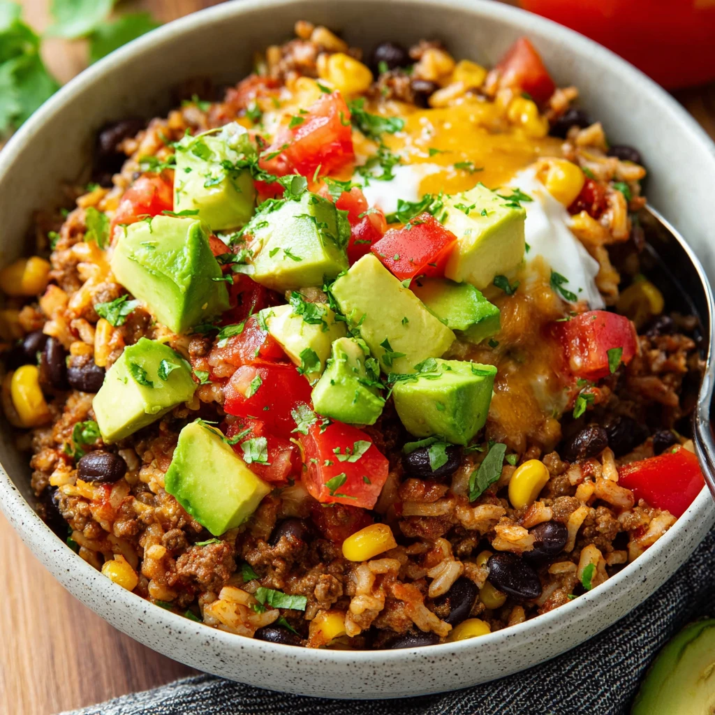 Instant Pot Ground Beef Burrito Bowls