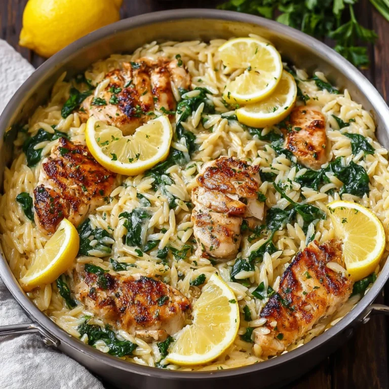 Lemon Chicken Orzo One Pot Cozy Family Dinner