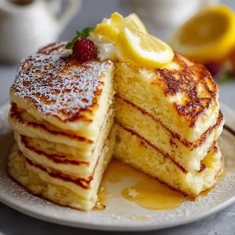 Lemon Ricotta Breakfast Pancakes Light Fluffy Bright Irresistibly