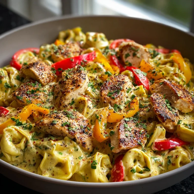 Loaded Cajun Alfredo Tortellini Skillet Flavorful Delight