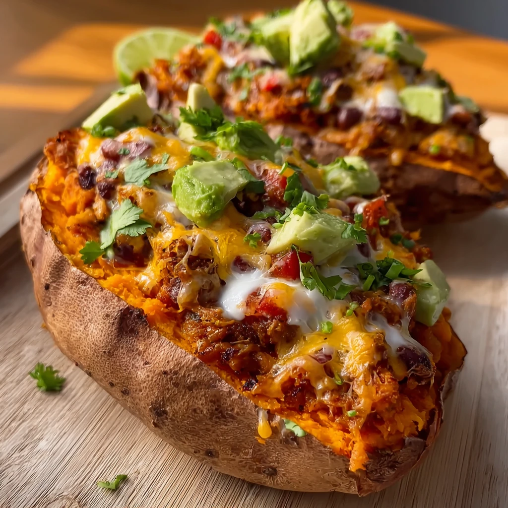 Loaded Sweet Potato Boats