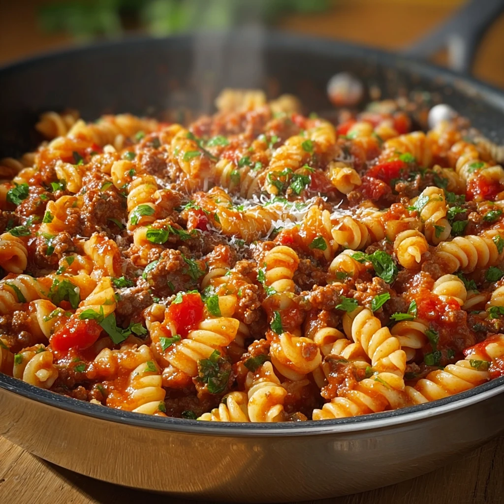 Minced Beef Trottole Pasta