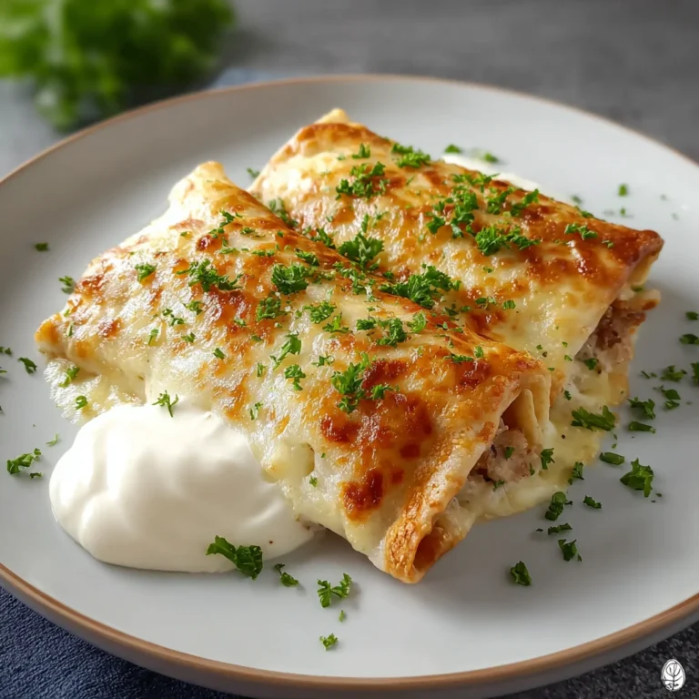 Minced Meat Crepe Pockets
