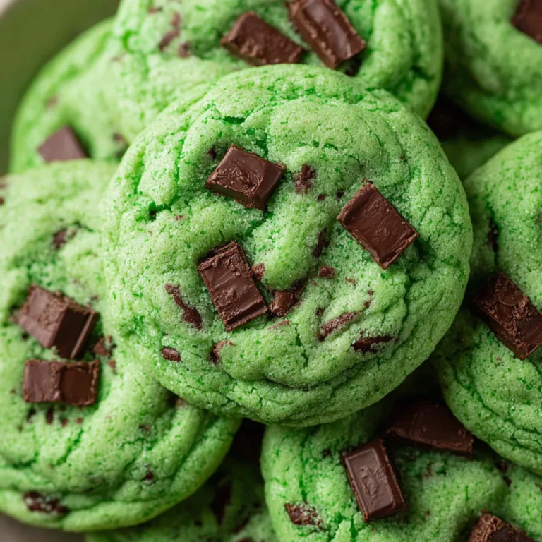 Mint Chocolate Chip Cookies