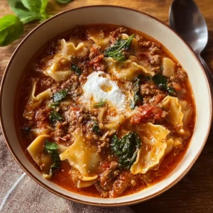 One-Pot Lasagna Soup