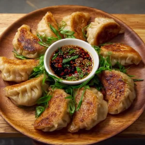 Pan-Fried Chicken Dumplings