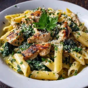 Pasta with Chicken and Spinach: Easy Family Favorite Dinner