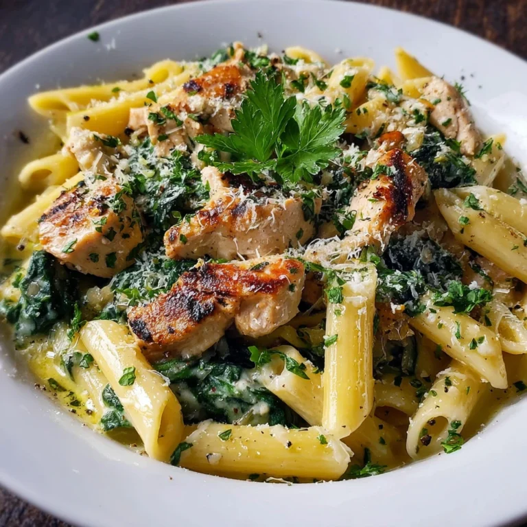 Pasta Chicken Spinach Family Favorite Dinner