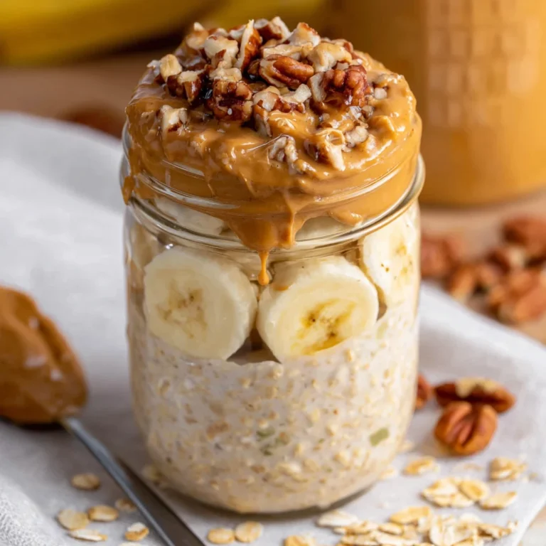 Peanut Butter Banana Overnight Oats
