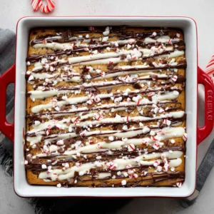 Peppermint Bark Blondies