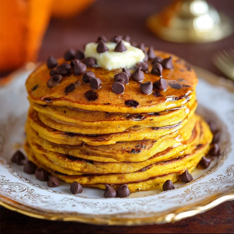 Pumpkin Chocolate Chip Pancakes