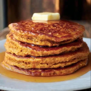 Pumpkin Oatmeal Pancakes