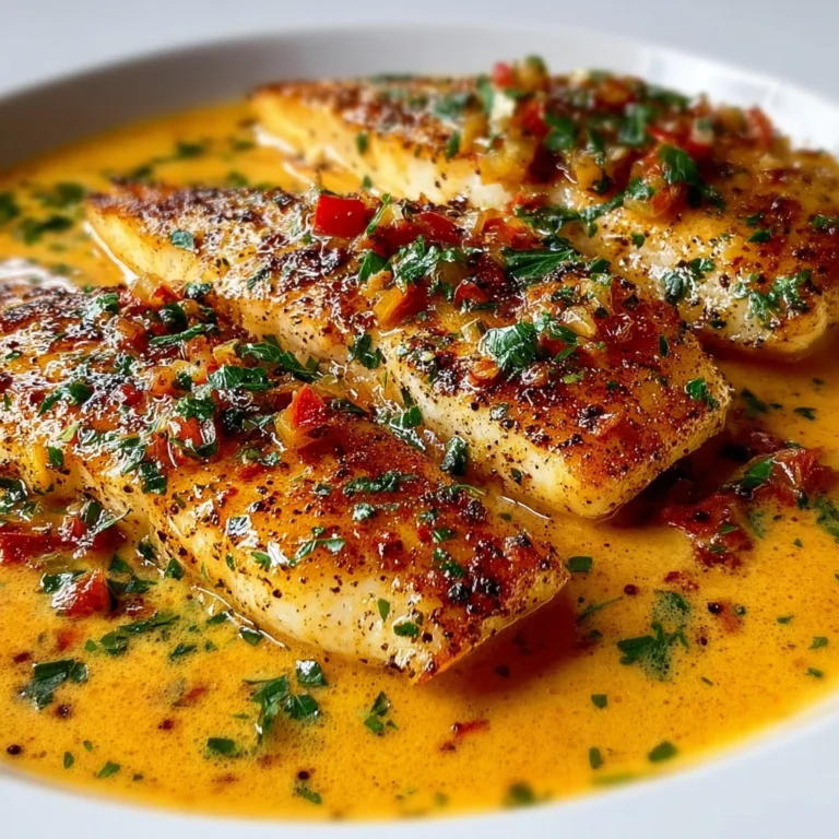 Red Snapper Creamy Creole Sauce