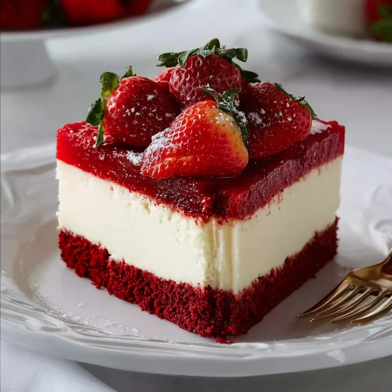 Red Velvet Strawberry Cheesecake