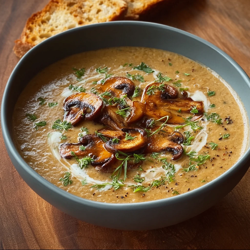 Rich Creamy Mushroom Soup