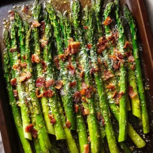 Roasted Parmesan Asparagus with Bacon