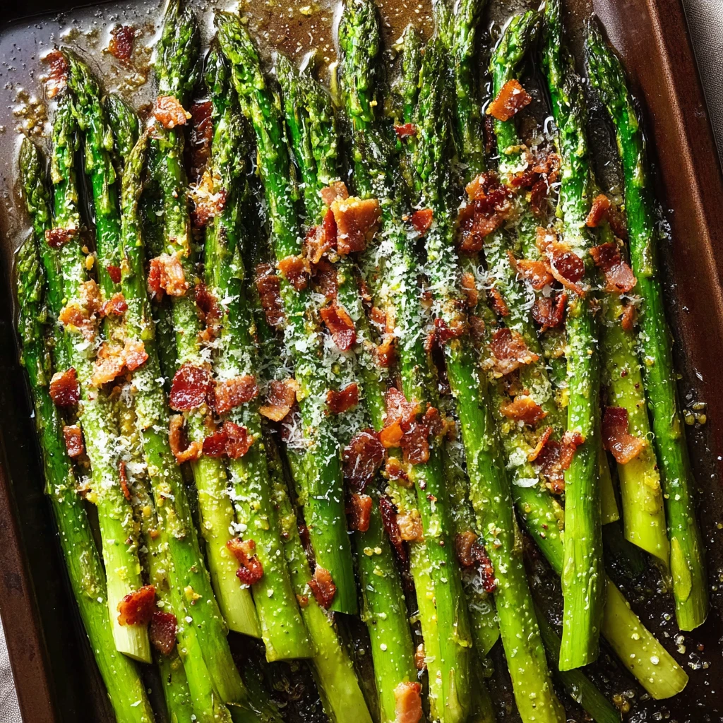 Roasted Parmesan Asparagus Bacon