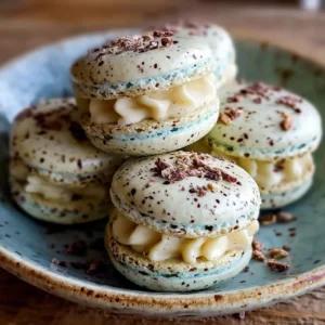 Robin’s Egg Blue Macarons (Easy Buttercream Recipe)