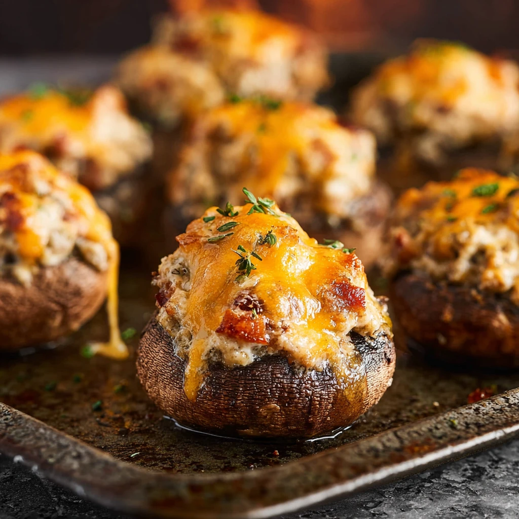 Sausage Stuffed Mushrooms