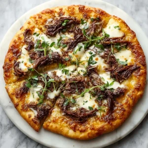 Savory Short Rib Pizza with Smoked Gouda Cream Sauce Magic