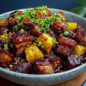 Slow Cooker Teriyaki Pork with Pineapple