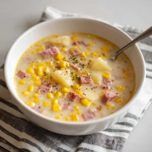 Slow Cooker Ham and Potato Soup