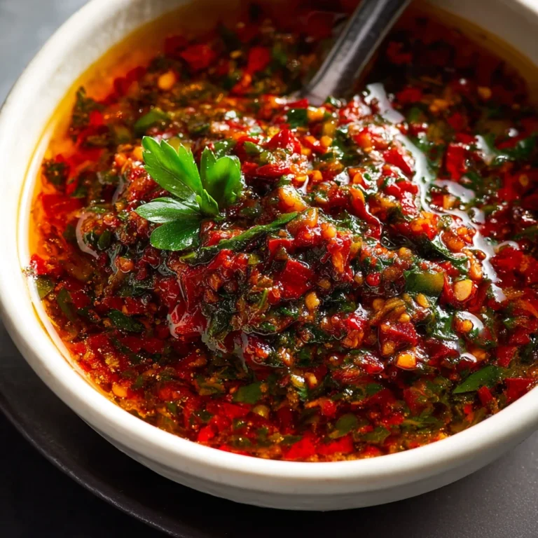 Smoky Red Chimichurri Recipe Bold Flavor Beef Dishes