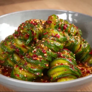Spicy Spiral Cucumber Salad
