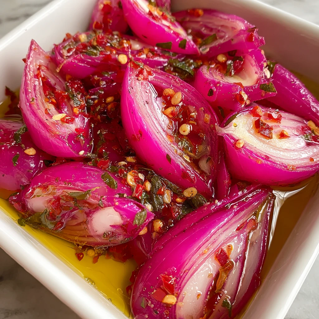 Spicy Sweet Hot Honey Pickled Red Onions Recipe