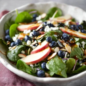 Spinach Salad with Warm Maple Dressing