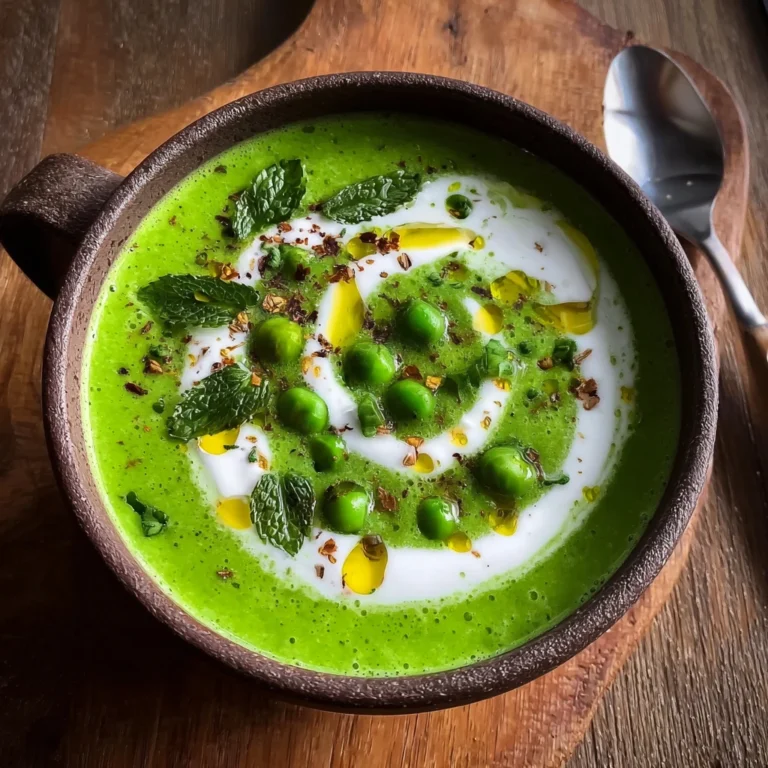 Spring Pea Mint Soup
