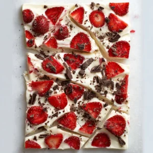 Strawberry Chocolate Yogurt Bark