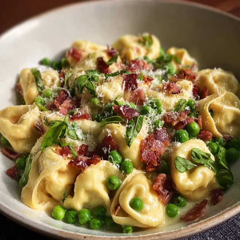 Tortellini Crispy Pancetta Sweet Baby Peas