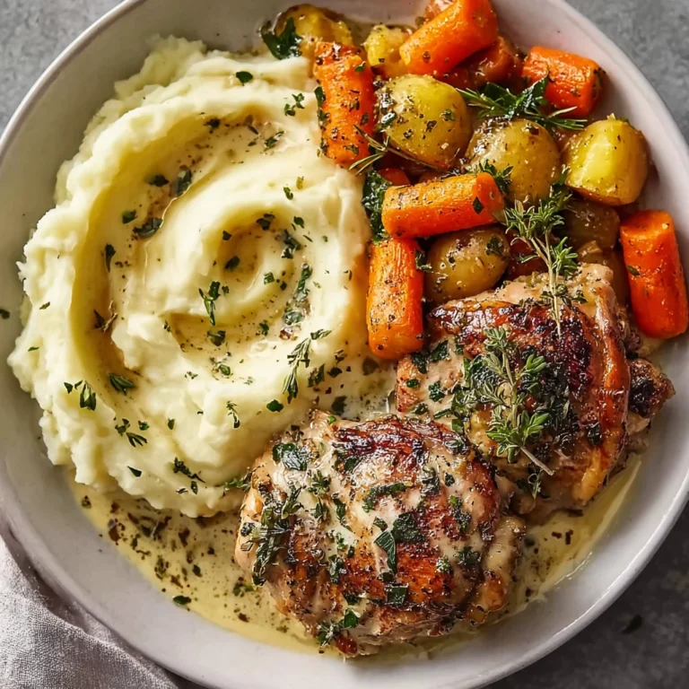 Ultimate Creamy Herb Chicken Thighs Rustic Veggie Sides