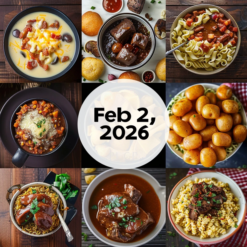 Weekly Meal Plan Feb 2026
