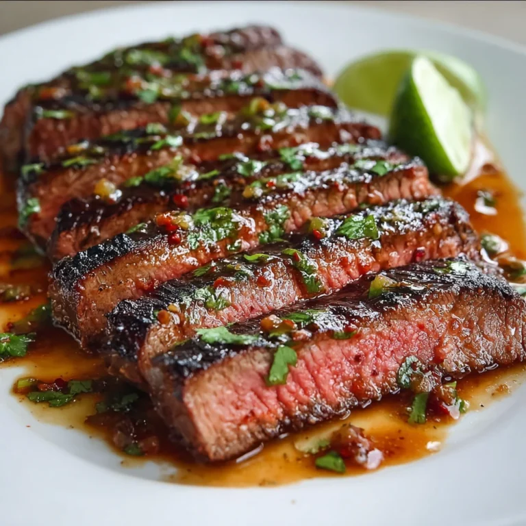 Zesty Chili Lime Flank Steak Recipe Flavorful Grilling