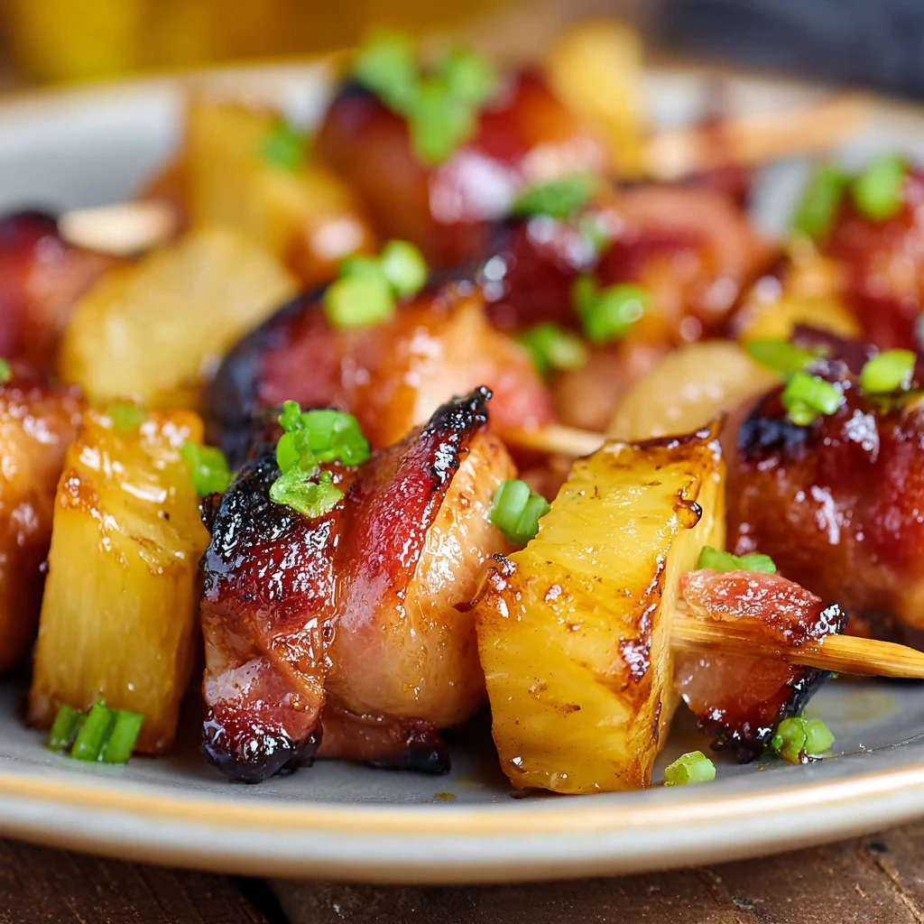 Bacon Wrapped Chicken Teriyaki Bites
