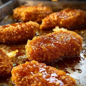 Baked Crunchy Hot Honey Chicken